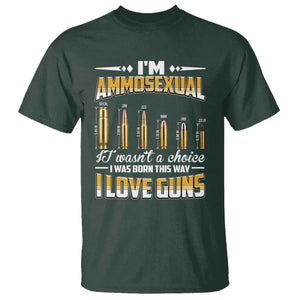 Funny Im Ammosexual T Shirt Second Amendment Patriotic Freedom Graphic