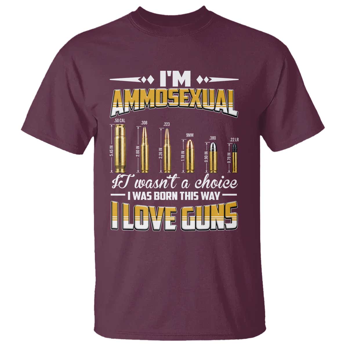 Funny Im Ammosexual T Shirt Second Amendment Patriotic Freedom Graphic