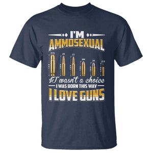 Funny Im Ammosexual T Shirt Second Amendment Patriotic Freedom Graphic