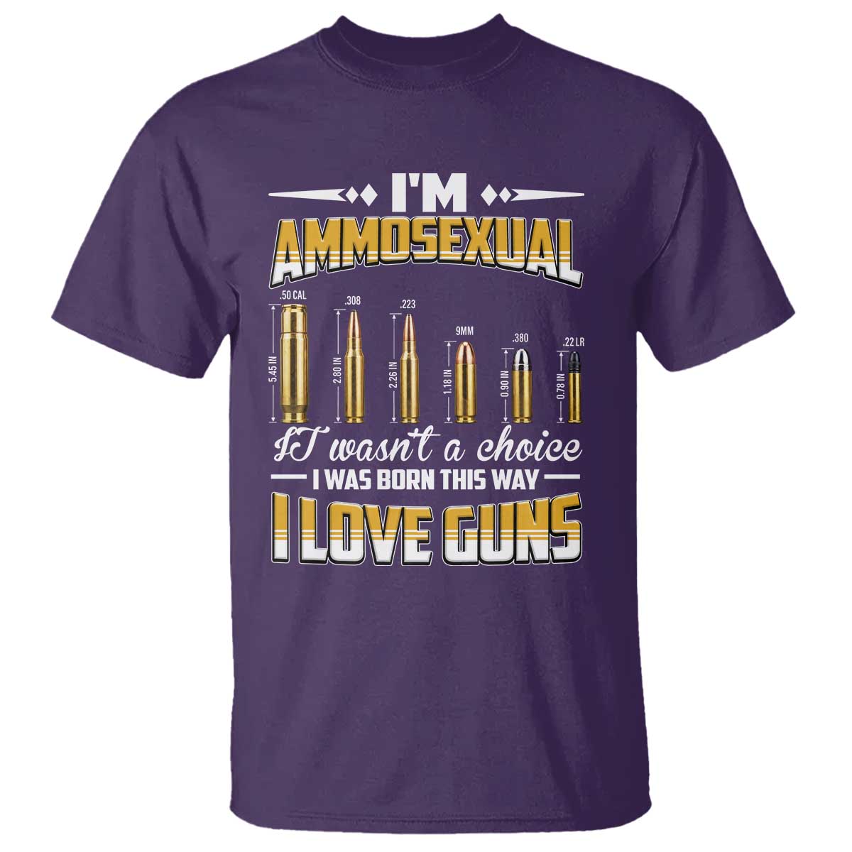 Funny Im Ammosexual T Shirt Second Amendment Patriotic Freedom Graphic