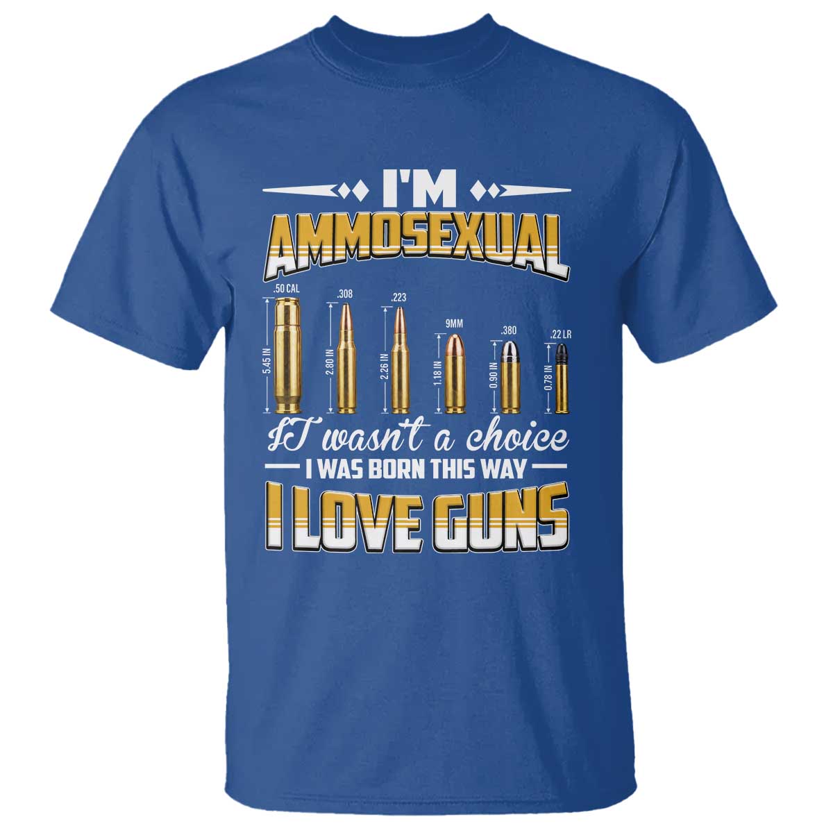 Funny Im Ammosexual T Shirt Second Amendment Patriotic Freedom Graphic