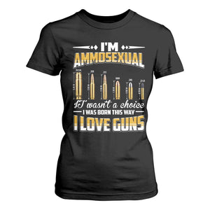 Funny Im Ammosexual T Shirt For Women Second Amendment Patriotic Freedom Graphic