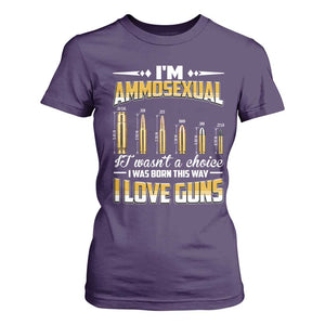 Funny Im Ammosexual T Shirt For Women Second Amendment Patriotic Freedom Graphic