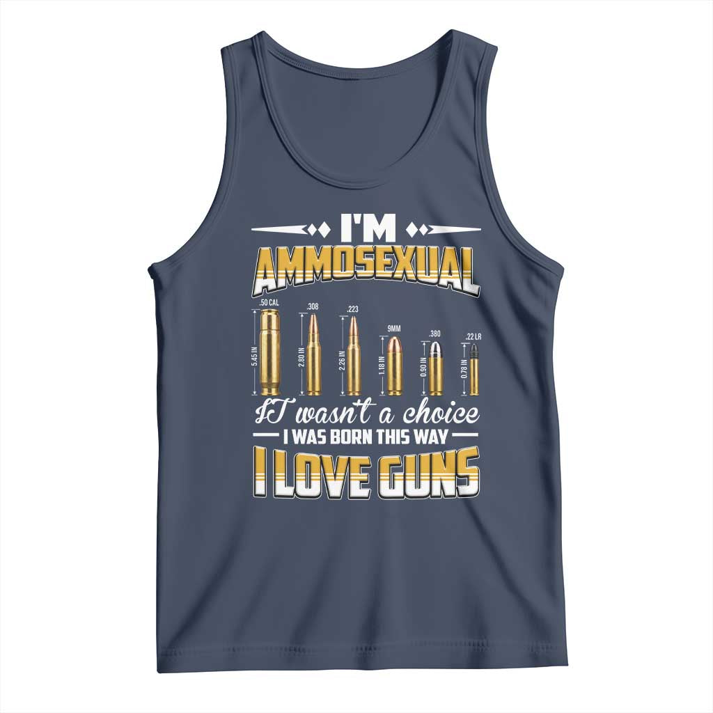 Funny Im Ammosexual Tank Top Second Amendment Patriotic Freedom Graphic