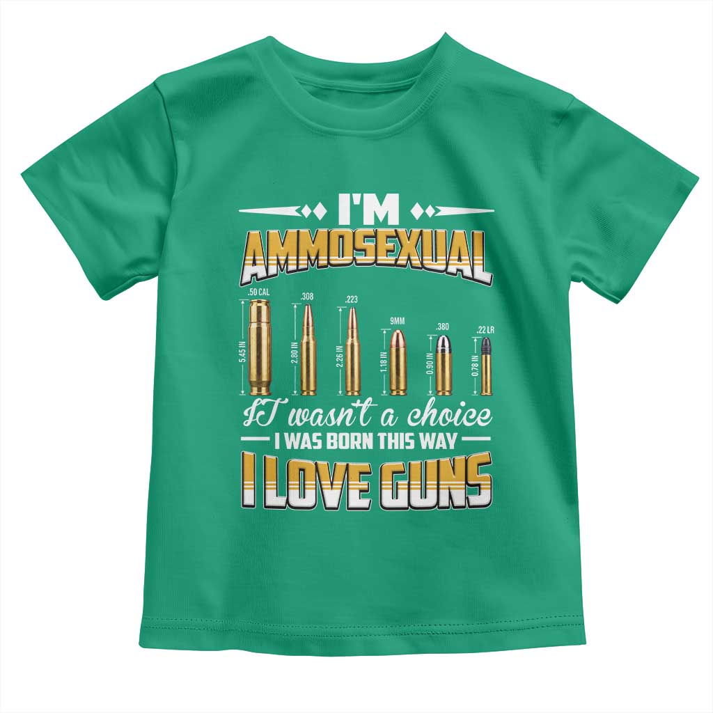 Funny Im Ammosexual Toddler T Shirt Second Amendment Patriotic Freedom Graphic