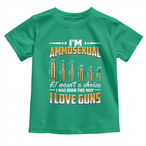 Funny Im Ammosexual Toddler T Shirt Second Amendment Patriotic Freedom Graphic