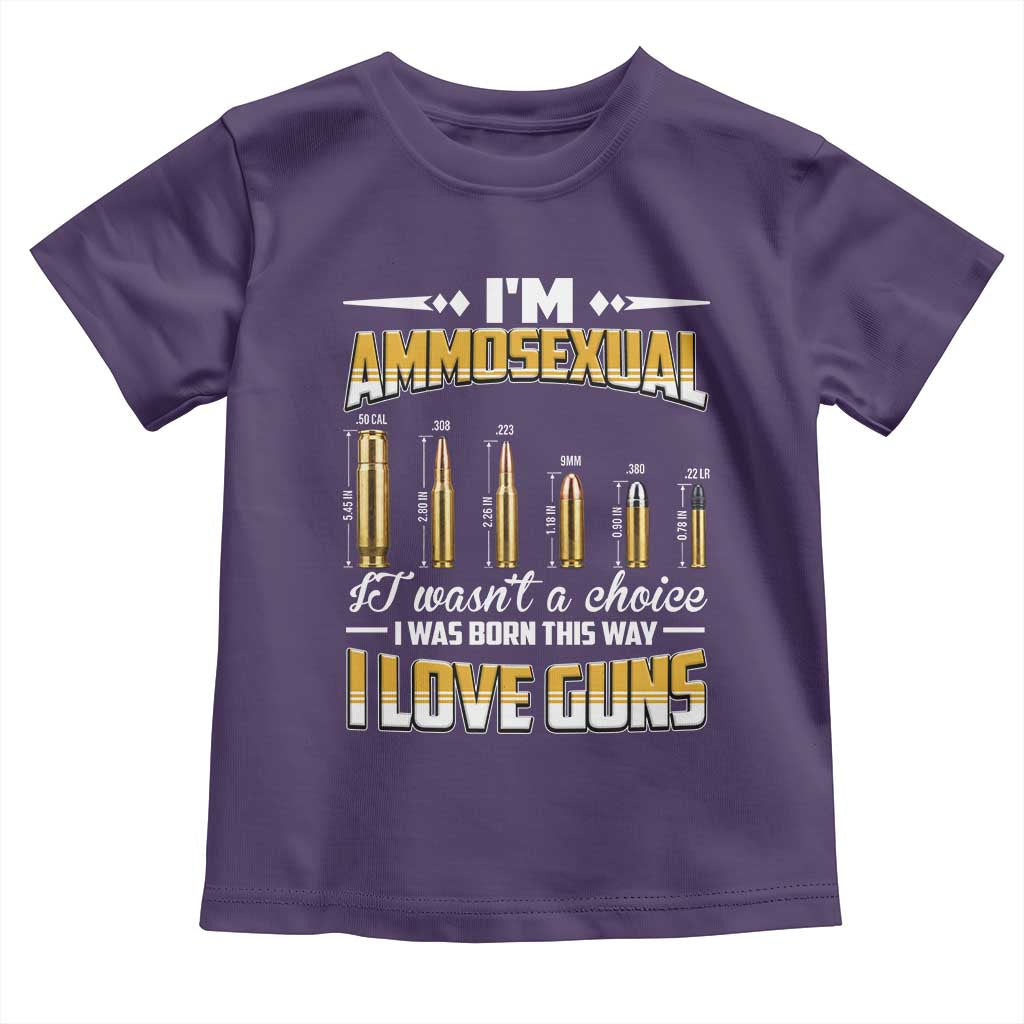 Funny Im Ammosexual Toddler T Shirt Second Amendment Patriotic Freedom Graphic