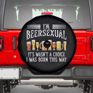 Funny Im Beersexual Spare Tire Cover Born This Way Beer Lover Graphic
