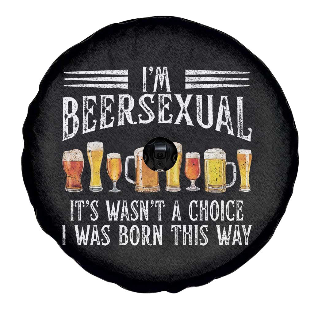 Funny Im Beersexual Spare Tire Cover Born This Way Beer Lover Graphic