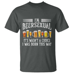 Funny Im Beersexual T Shirt Born This Way Beer Lover Graphic