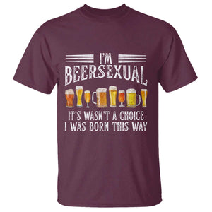 Funny Im Beersexual T Shirt Born This Way Beer Lover Graphic