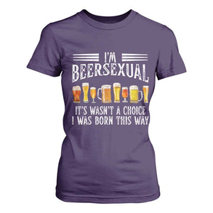 Funny Im Beersexual T Shirt For Women Born This Way Beer Lover Graphic