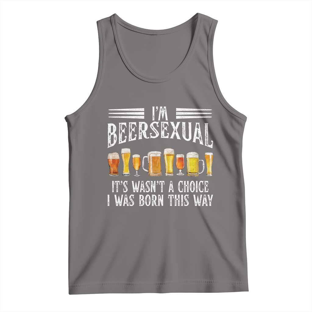Funny Im Beersexual Tank Top Born This Way Beer Lover Graphic