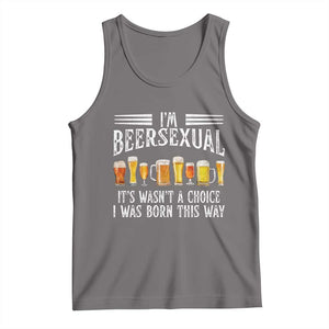 Funny Im Beersexual Tank Top Born This Way Beer Lover Graphic