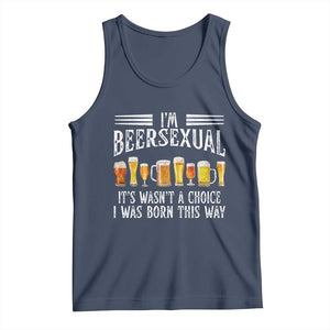 Funny Im Beersexual Tank Top Born This Way Beer Lover Graphic