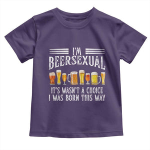 Funny Im Beersexual Toddler T Shirt Born This Way Beer Lover Graphic