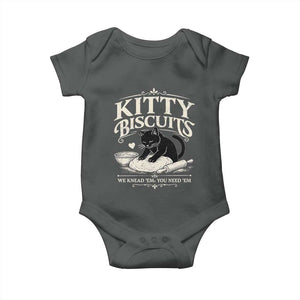Kitty Biscuits We Knead Em You Need Em Baby Onesie Funny Black Cat Making Biscuits Baking