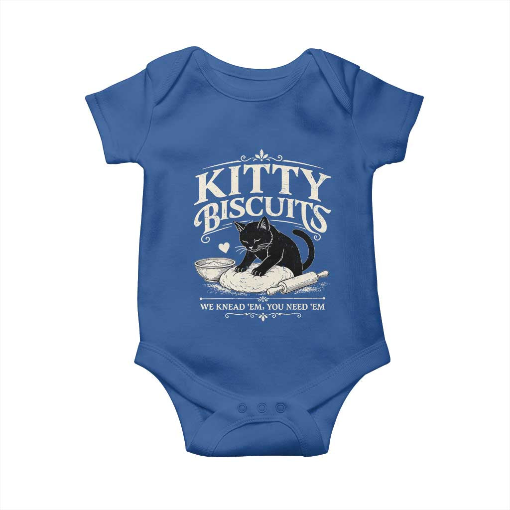 Kitty Biscuits We Knead Em You Need Em Baby Onesie Funny Black Cat Making Biscuits Baking