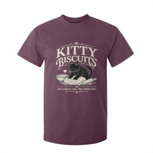 Kitty Biscuits We Knead Em You Need Em T Shirt For Kid Funny Black Cat Making Biscuits Baking