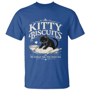 Kitty Biscuits We Knead Em You Need Em T Shirt Funny Black Cat Making Biscuits Baking