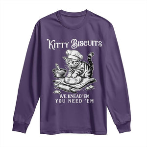 Funny Kitty Biscuits Bakery Long Sleeve Shirt We Knead Em You Need Em