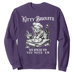 Funny Kitty Biscuits Bakery Sweatshirt We Knead Em You Need Em