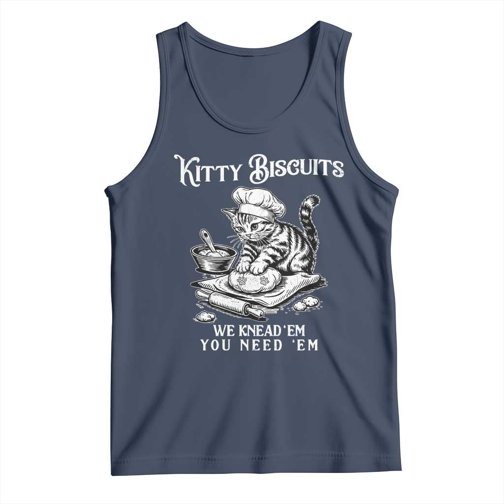 Funny Kitty Biscuits Bakery Tank Top We Knead Em You Need Em
