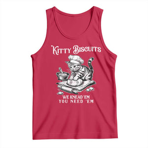 Funny Kitty Biscuits Bakery Tank Top We Knead Em You Need Em