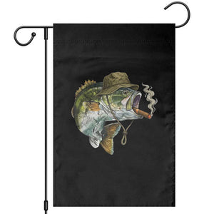 Funny Smoking Bass Fish Garden Flag Bass Fishing Lover Graphic