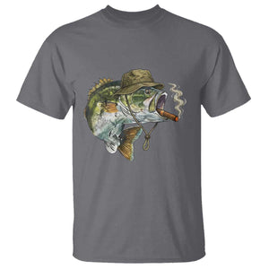 Funny Smoking Bass Fish T Shirt Bass Fishing Lover Graphic