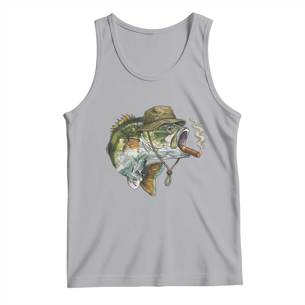 Funny Smoking Bass Fish Tank Top Bass Fishing Lover Graphic