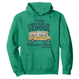 School Bus Driver Gift Hoodie Happy First Day Of School