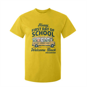 School Bus Driver Gift T Shirt For Kid Happy First Day Of School