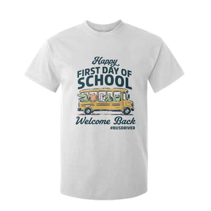 School Bus Driver Gift T Shirt For Kid Happy First Day Of School