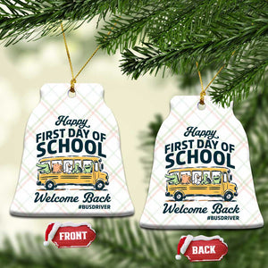 School Bus Driver Gift Ceramic Ornament Happy First Day Of School