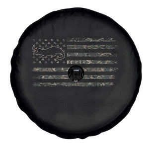 Alligator Hunting Camo American Flag Spare Tire Cover Louisiana Bayou Hunter Gift