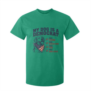 Funny Political Satire Dog Owner Gift T Shirt For Kid My Dog Is A Democrat