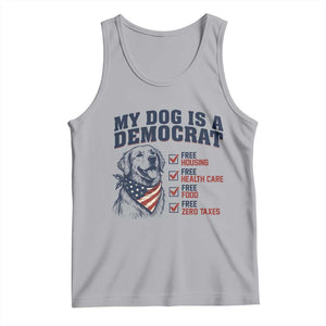 Funny Political Satire Dog Owner Gift Tank Top My Dog Is A Democrat