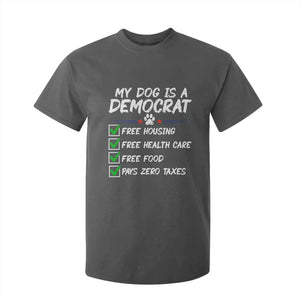 My Dog Is A Democrat T Shirt For Kid Funny Political Satire Graphic