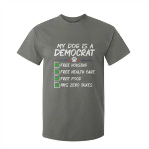 My Dog Is A Democrat T Shirt For Kid Funny Political Satire Graphic
