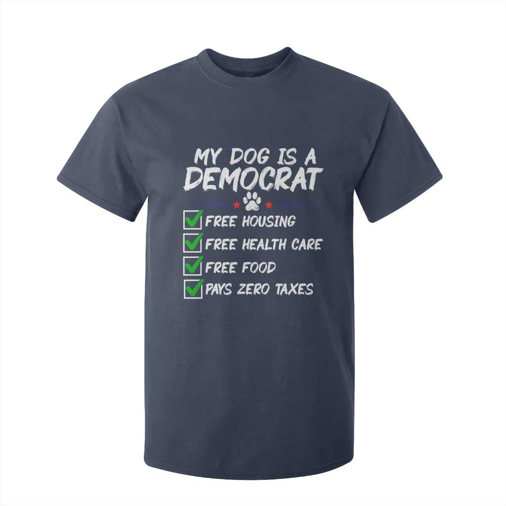 My Dog Is A Democrat T Shirt For Kid Funny Political Satire Graphic