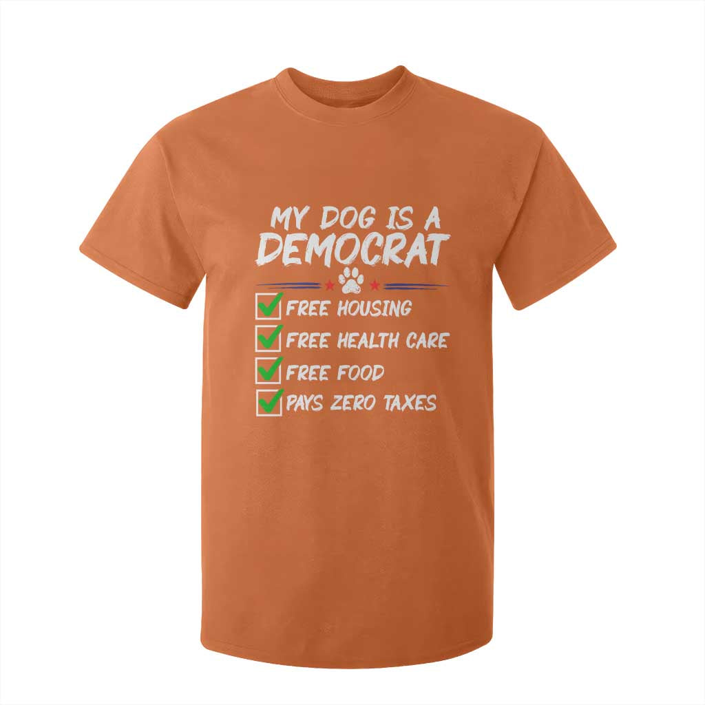 My Dog Is A Democrat T Shirt For Kid Funny Political Satire Graphic