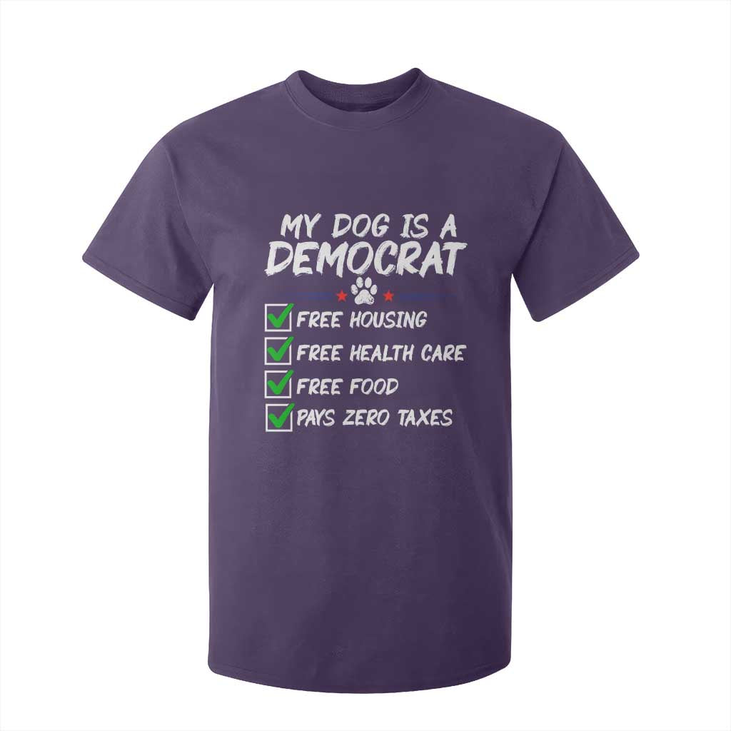 My Dog Is A Democrat T Shirt For Kid Funny Political Satire Graphic