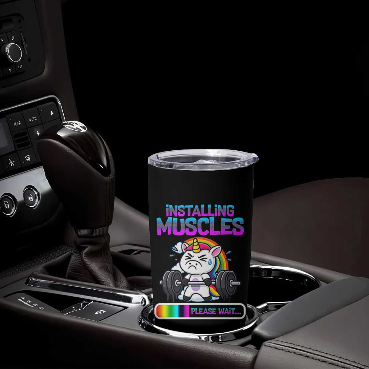 Installing Muscles Please Wait Tumbler Cup Cute Unicorn Gym Workout Gift TS12 Print Your Wear