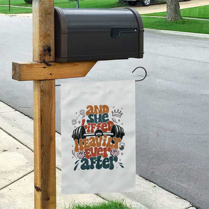 And She Lifted Heavily Ever After Garden Flag Funny Gym Workout Gift TS12 Print Your Wear