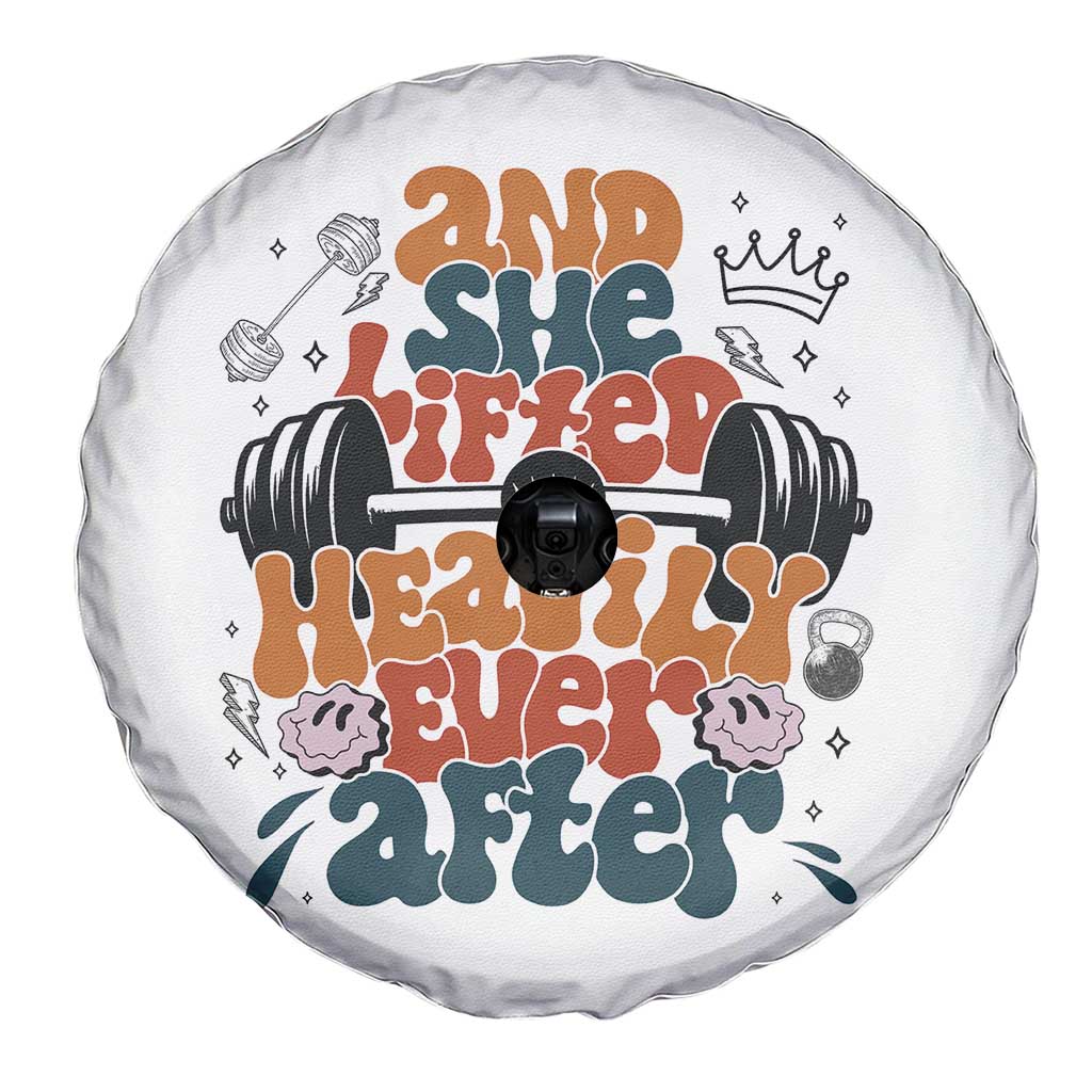 And She Lifted Heavily Ever After Spare Tire Cover Funny Gym Workout Gift TS12 Print Your Wear