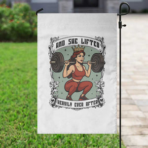 And She Lifted Heavily Ever After Garden Flag Women Weightlifting Humor Gift TS12 Print Your Wear