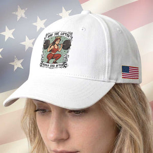 And She Lifted Heavily Ever After Baseball Cap Women Weightlifting Humor Gift TS12 Print Your Wear