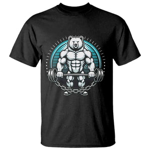 Funny Gym Workout Humor T Shirt Cute Weightlifting Bear Gift TS12 Black Print Your Wear