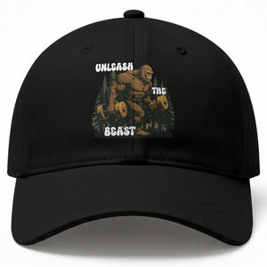 Unleash The Beast Baseball Cap Funny Bigfoot Fitness Workout Gift TS12 Print Your Wear